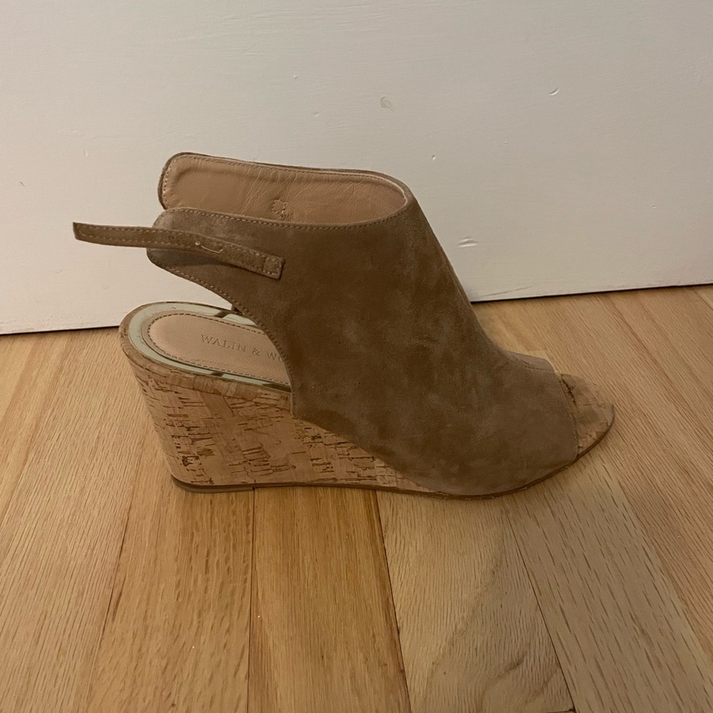 Walin And Wolff Tan Skip on Cork Heels